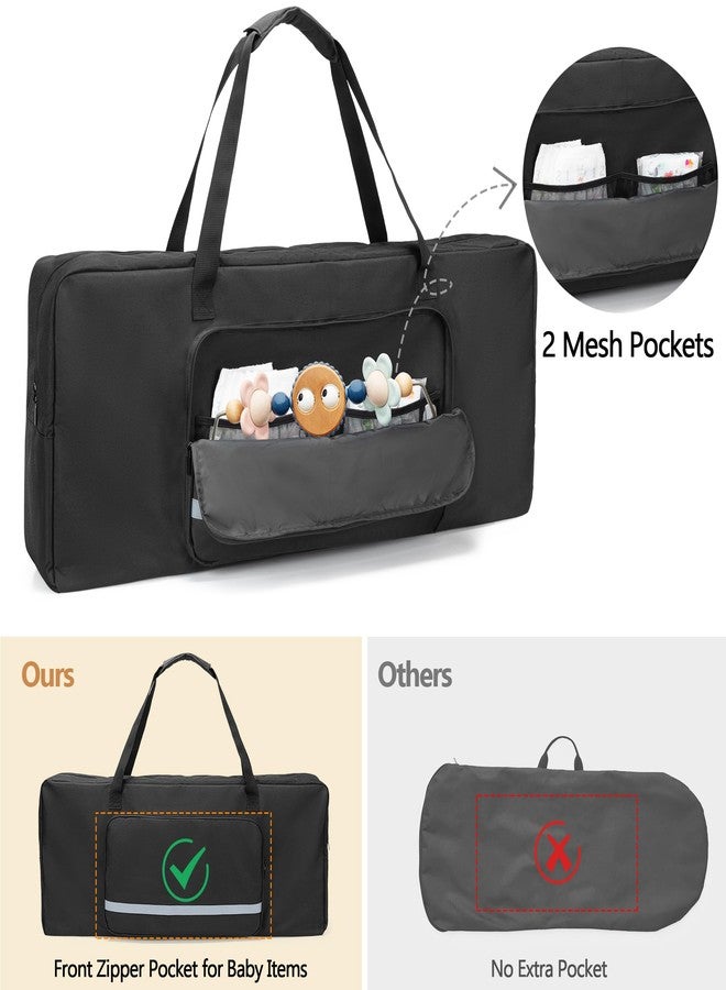 GRAOSO Baby Bouncer Transport Bag, Bouncer Carrier Compatible with Baby Bjorn Bouncer Balance Soft and Bouncer Bliss, Double Zipped Travel bag with shoulder Pad, Black - Image 3